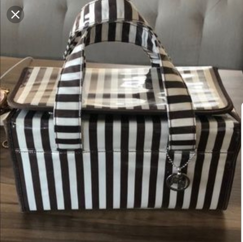 ISO...HENRI BENDEL DOUBLE HANDLE MAKE UP BAG...